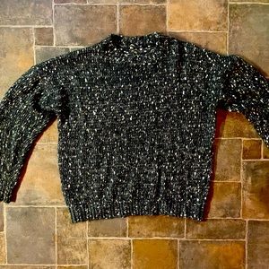 Shein medium wool knitted sweater. Super warm and cozy black soler and gold